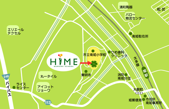 姫保育園／アクセスマップ